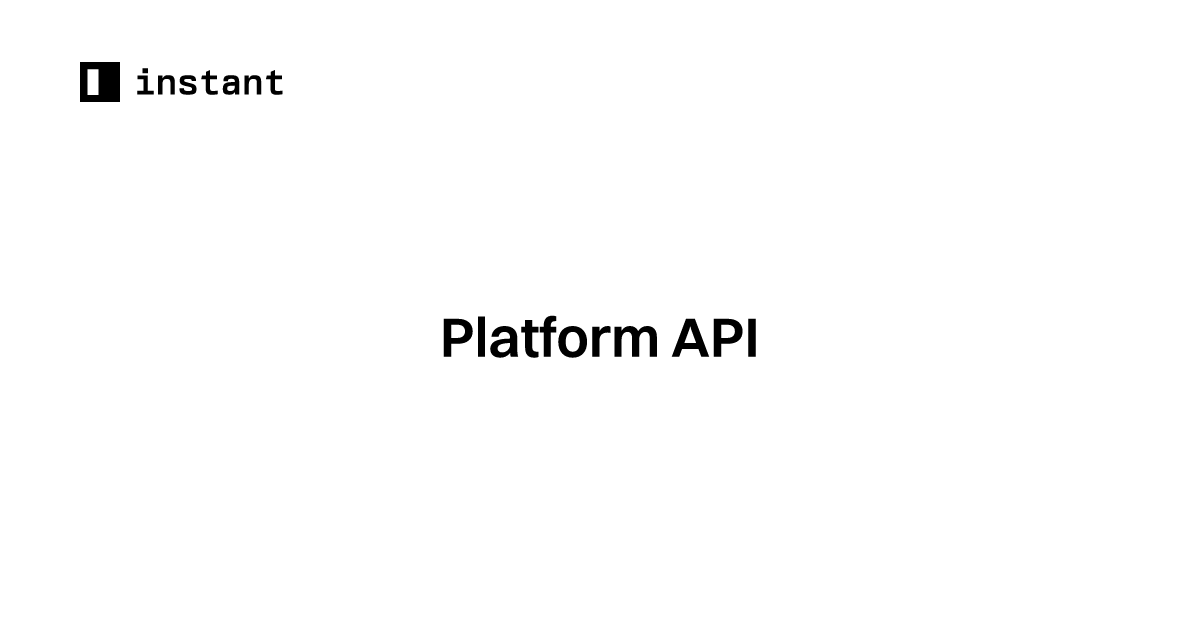 Platform API