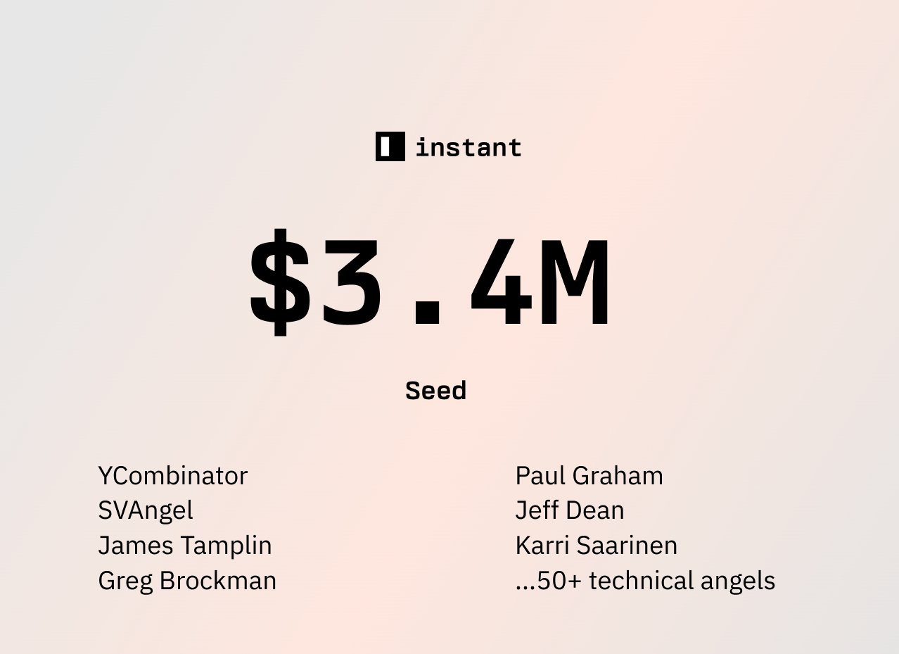 Instant raises $3.4M seed to build a modern Firebase